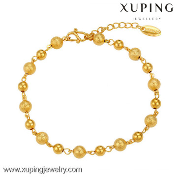 73640 xuping alto material de cobre latão banhado a ouro 24k pulseira de ouro por atacado de moda mulheres bonitas pulseira